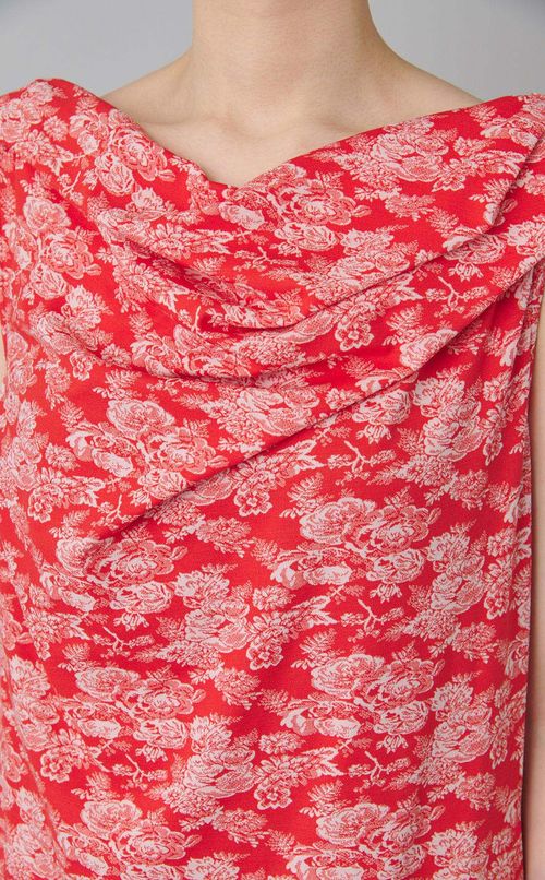 フラワープリン卜Vワンピース