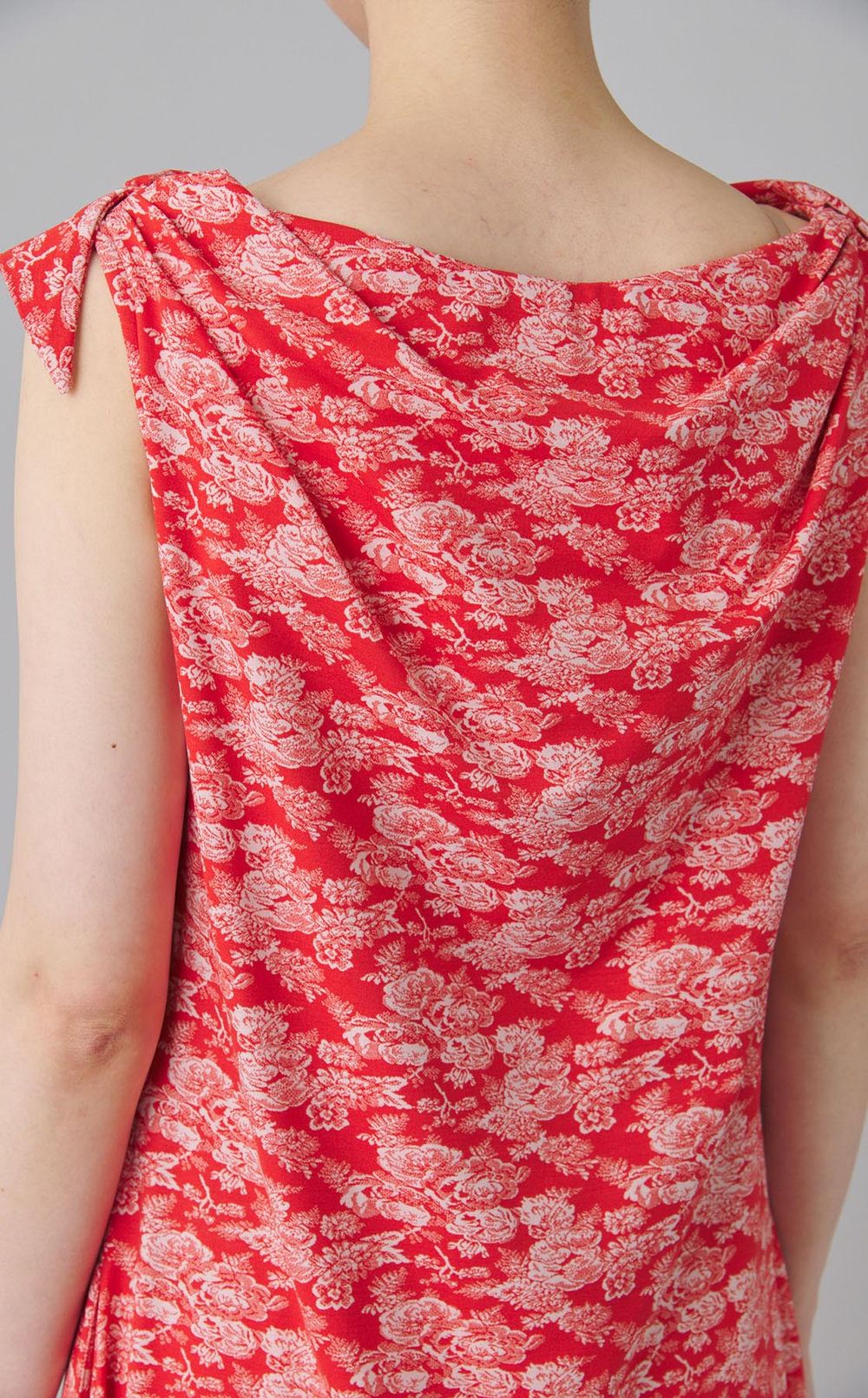 フラワープリン卜Vワンピース