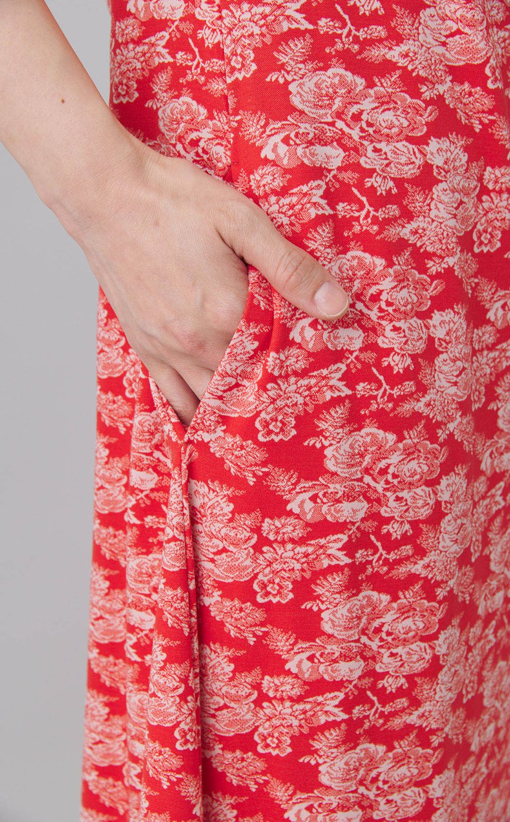 フラワープリン卜Vワンピース