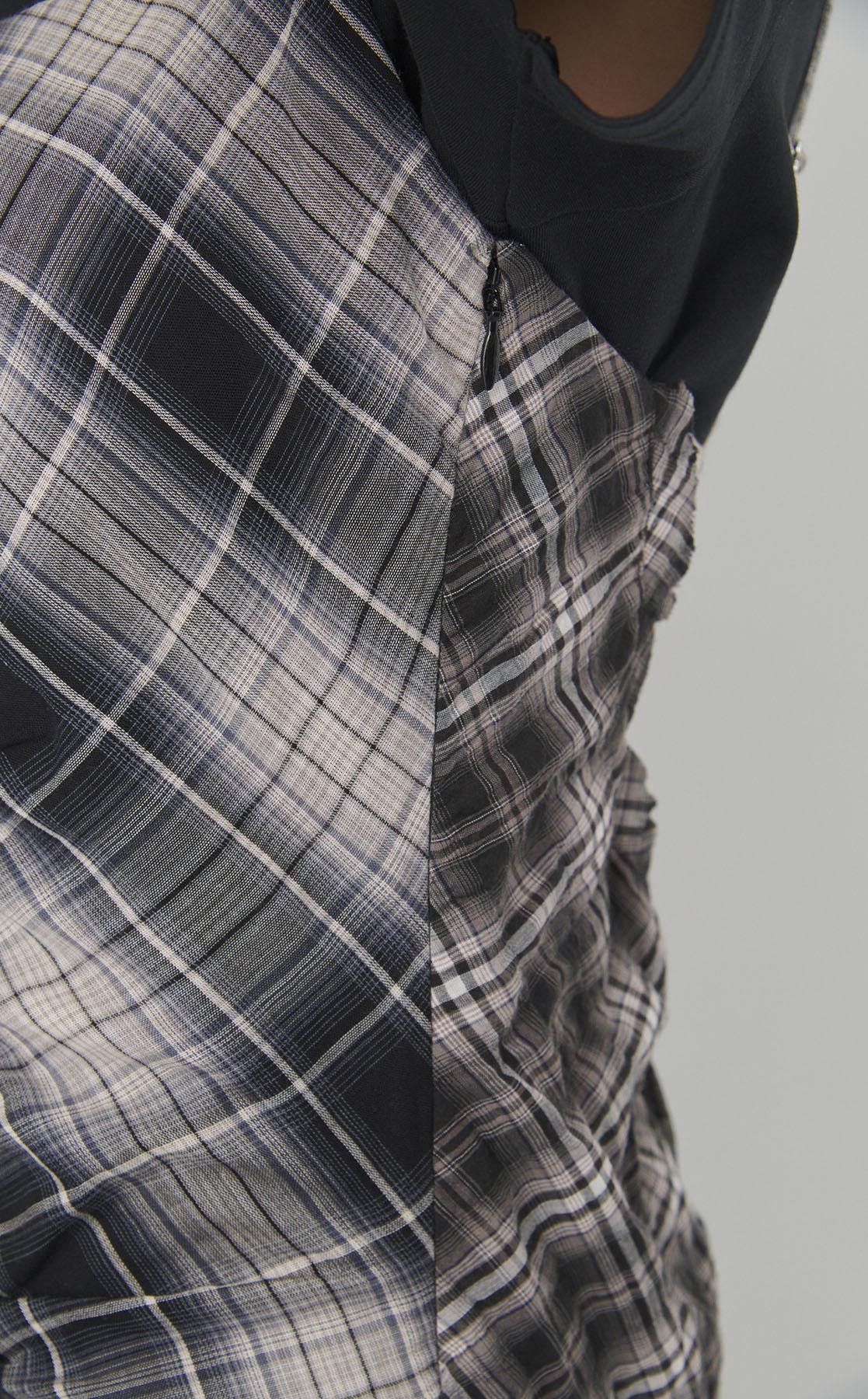 MAISON SPECIAL｜チェックコンビフリルワンピース