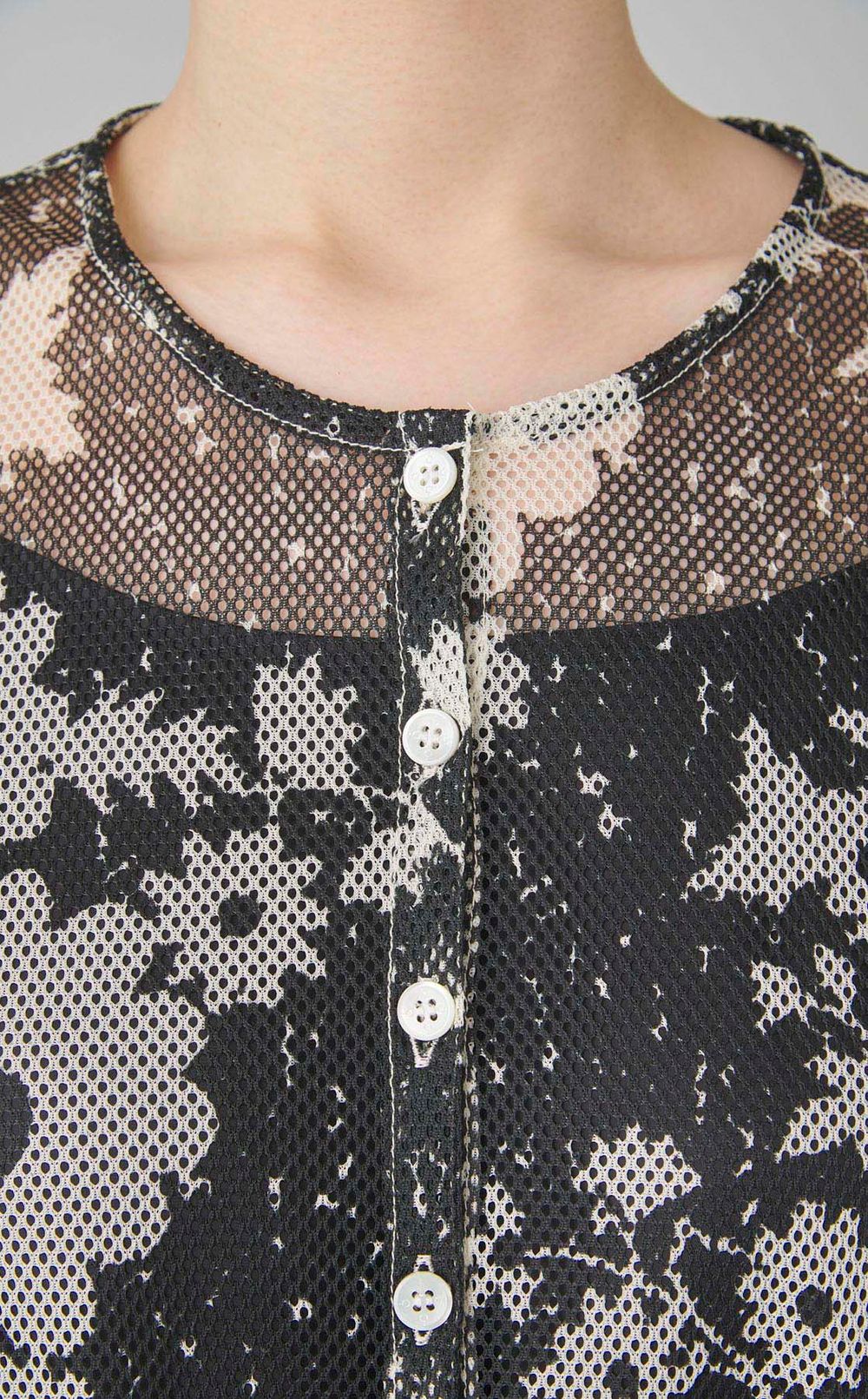 メッシュラッフルワンピース