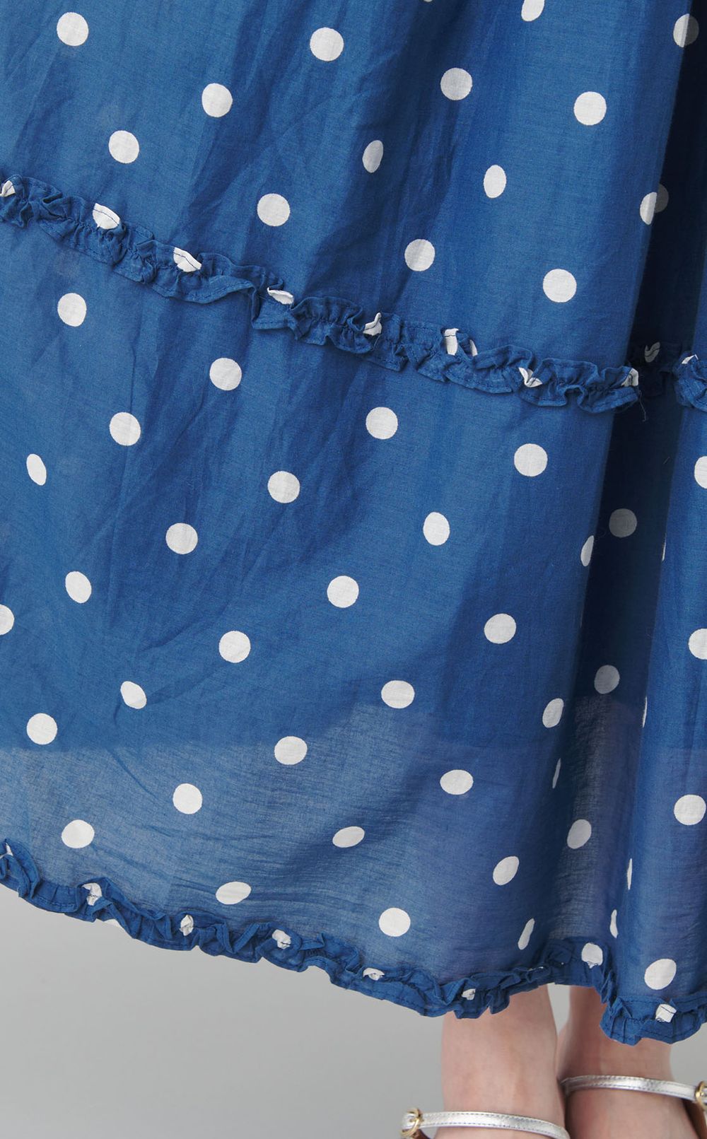 フリルギャザードットワンピース