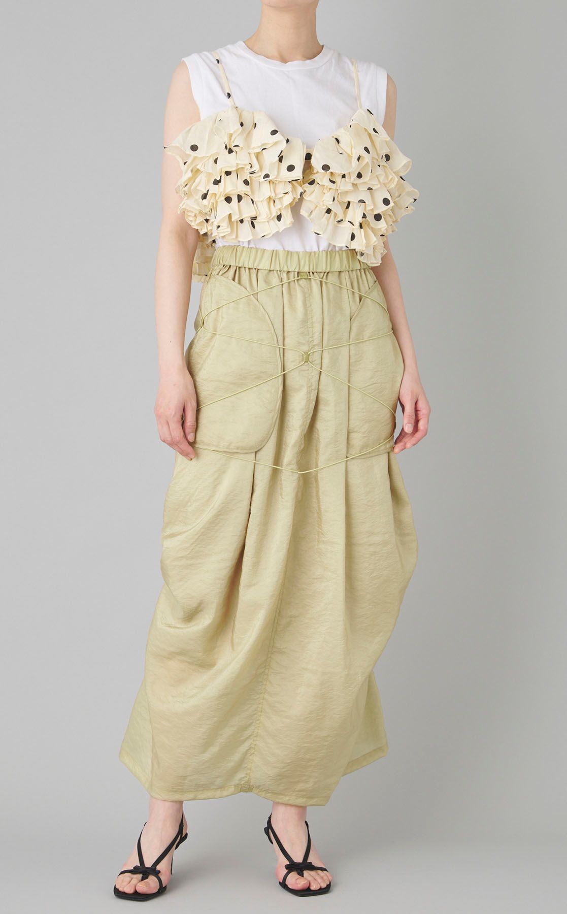 crinkle crinkle crinkle 新品 ドットフリルキャミ crinkle crinkle crinkle ドットフリルキャミ CC-3538｜フォー