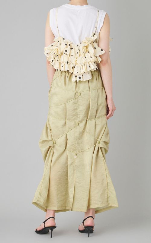 ドットプリントフリルキャミソール