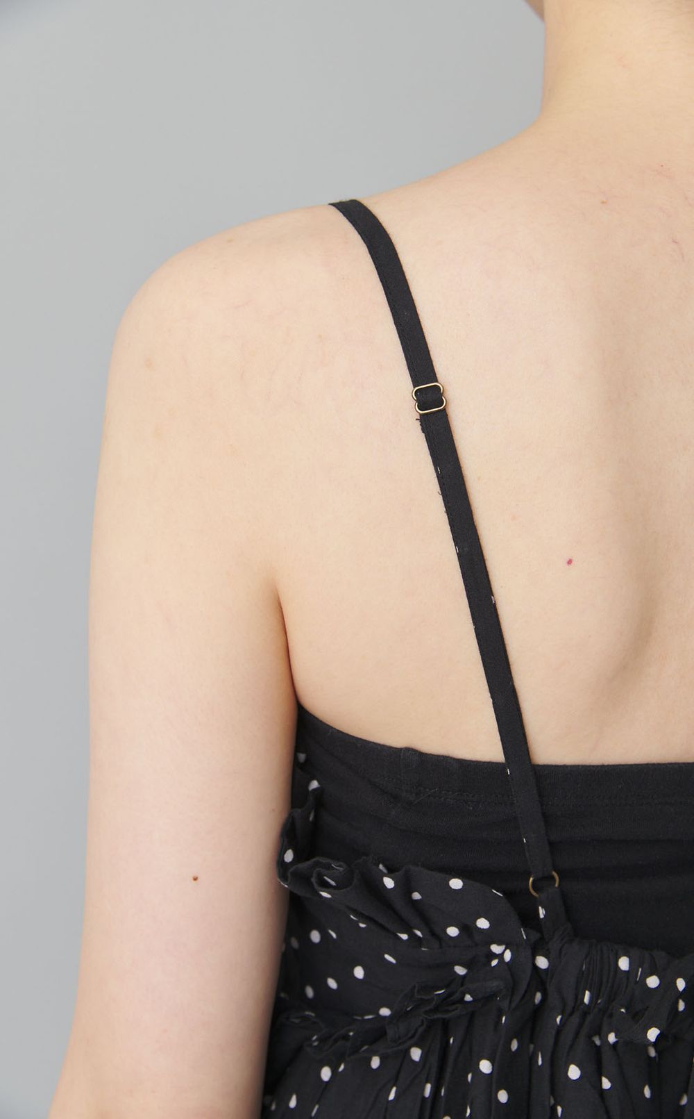 フリルギャザードットワンピース