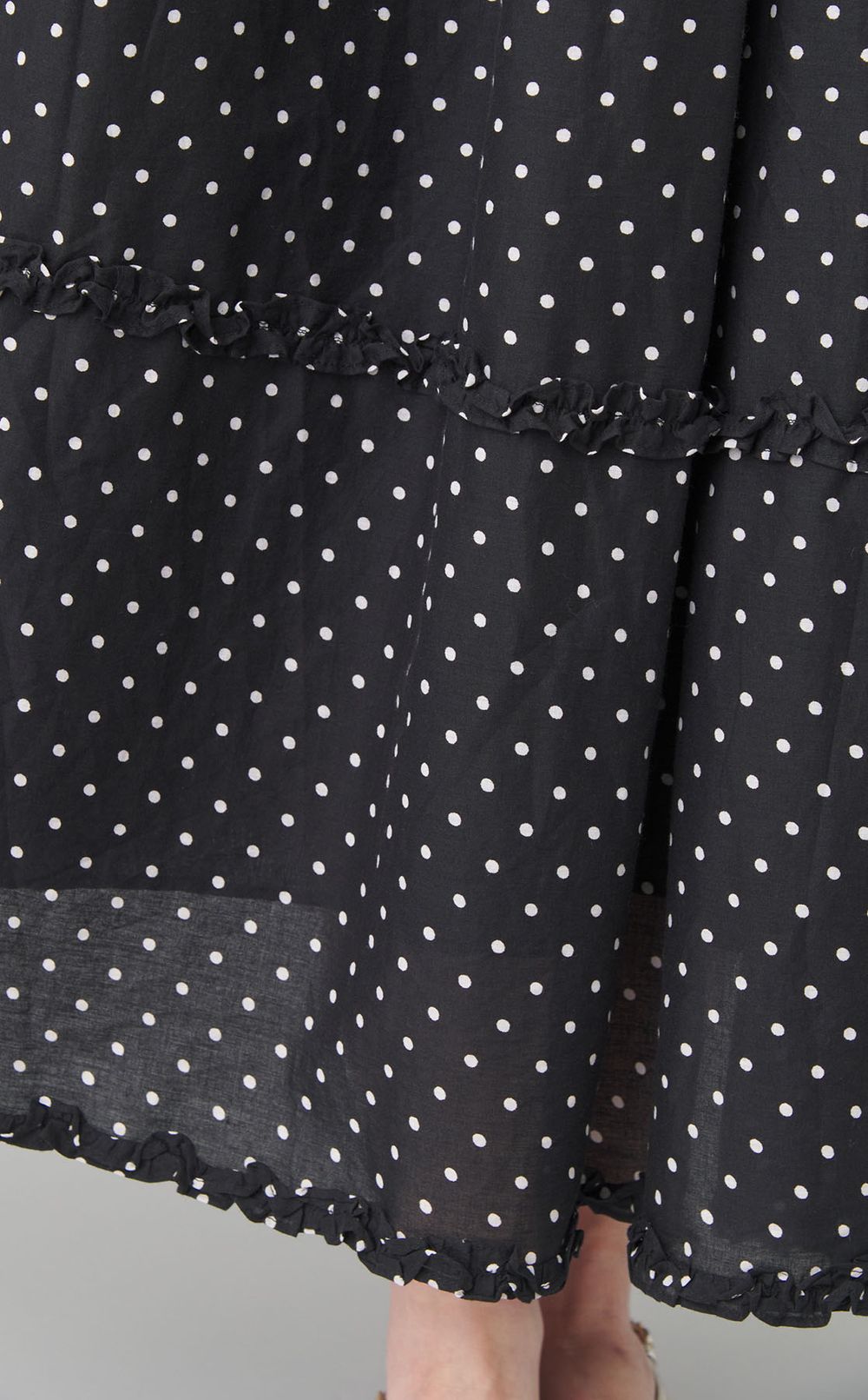 フリルギャザードットワンピース