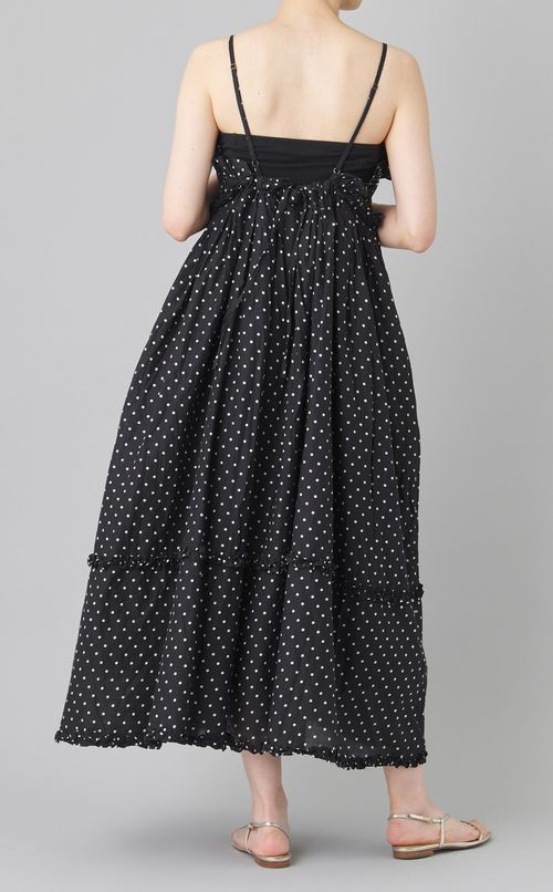 フリルギャザードットワンピース