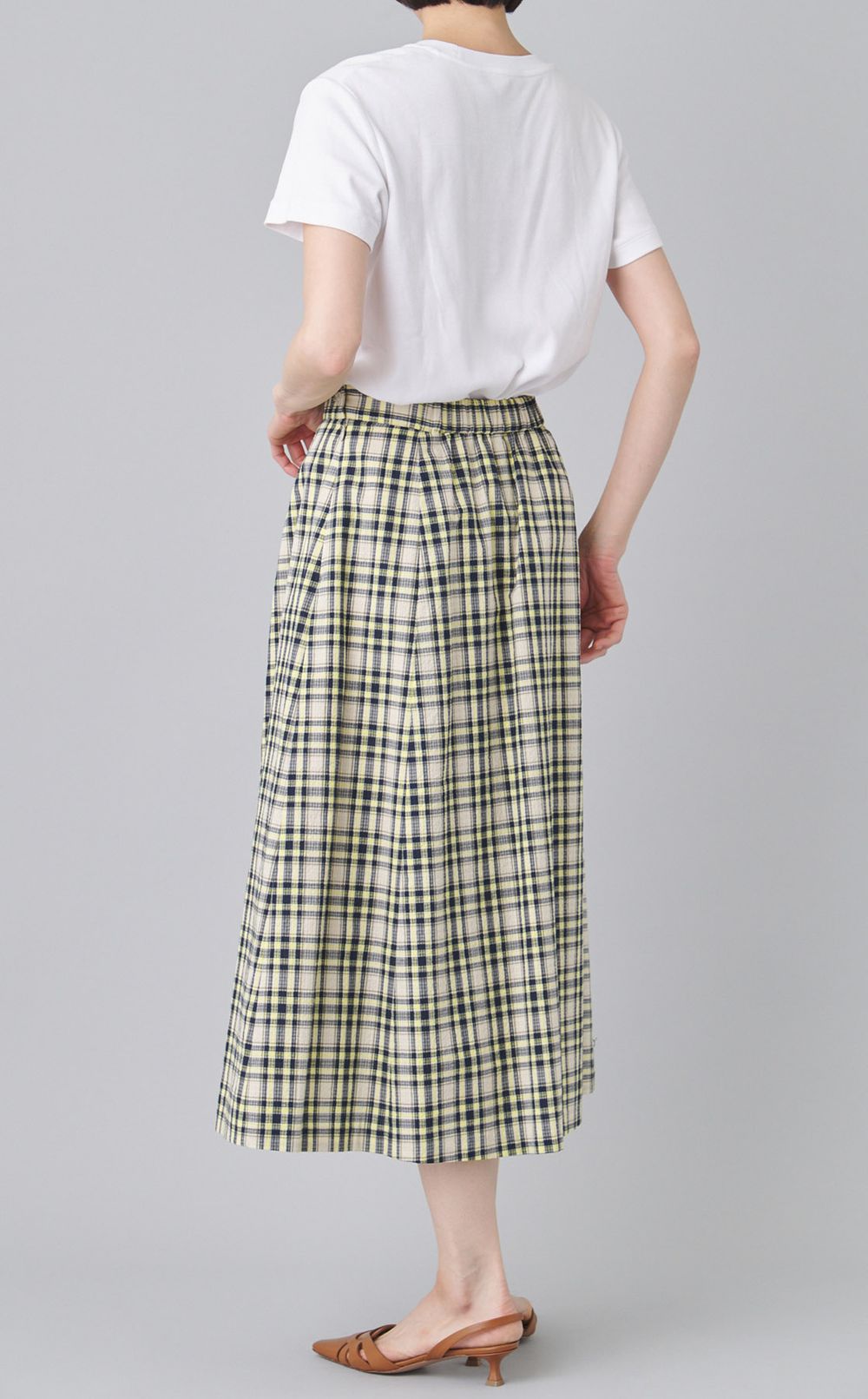 サッカーチェックルレアスカート