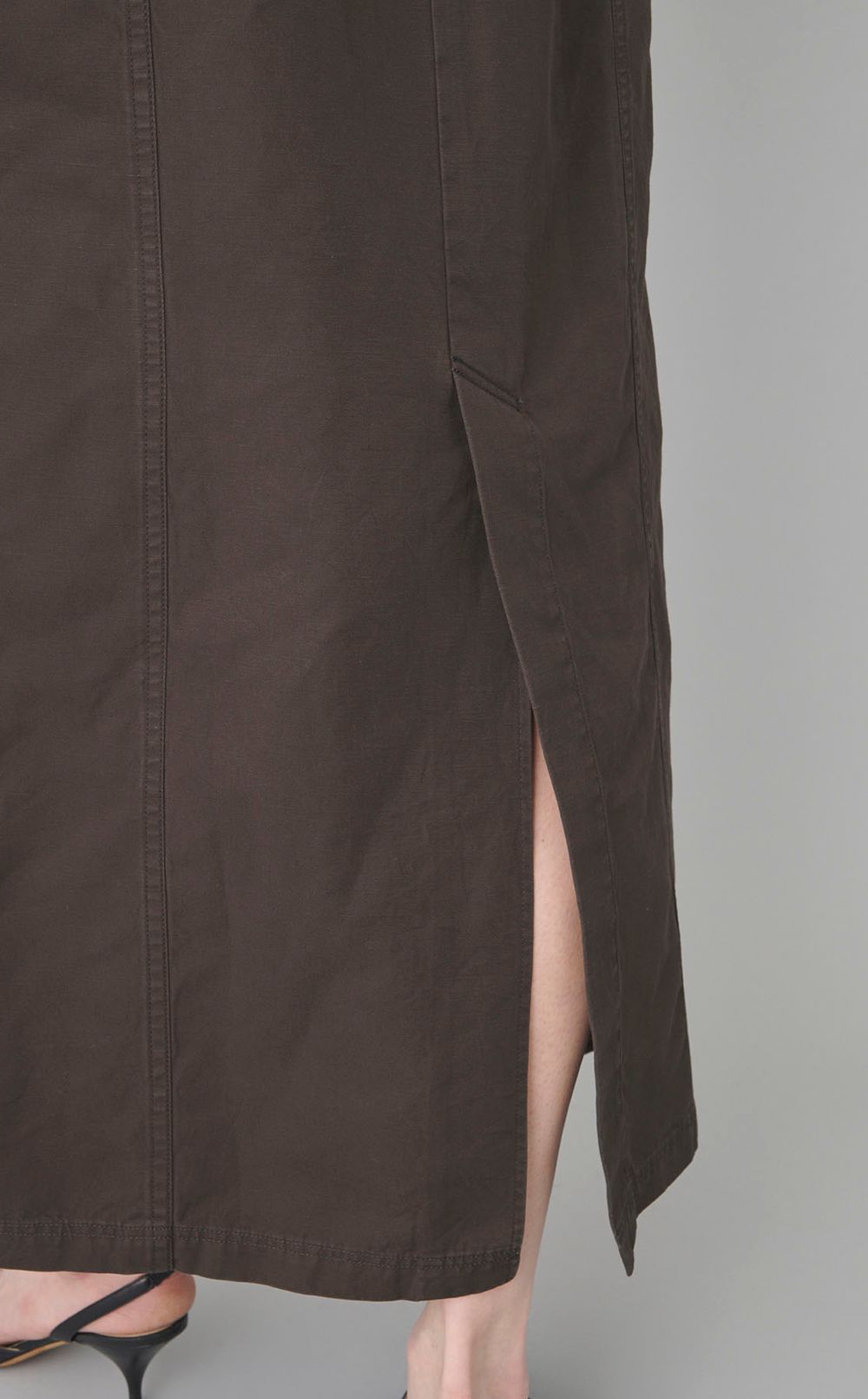 バイオギャバジンノースリーブワンピース