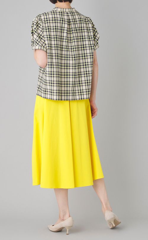 サッカーチェックスキッパーブラウス