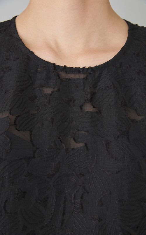 フラワージャガードギャザーワンピース