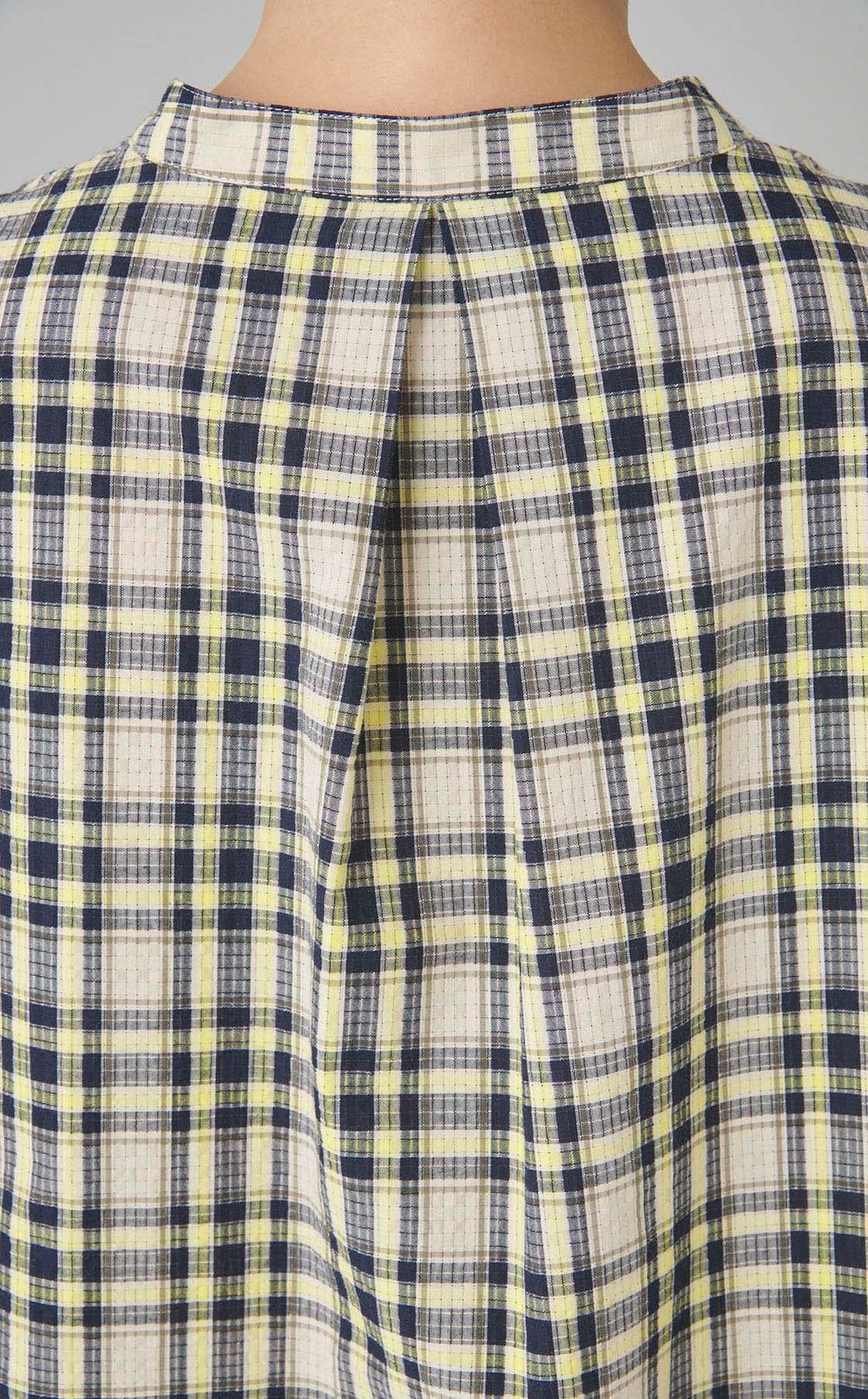 サッカーチェックスキッパーブラウス