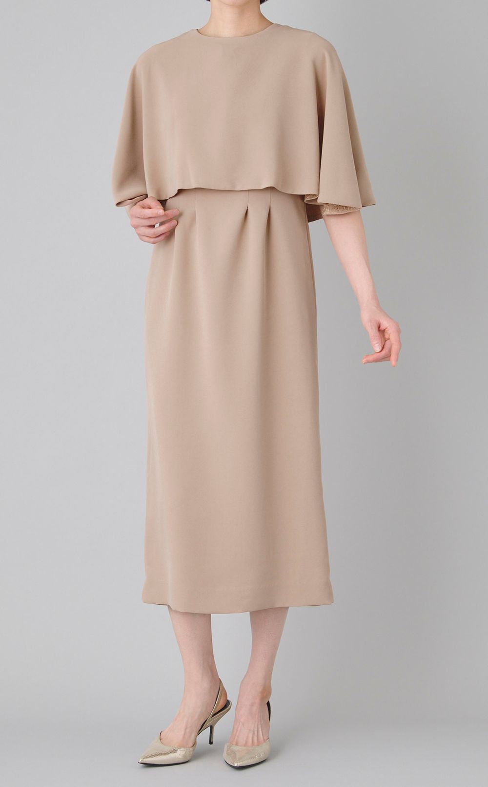 3wayケープ付ドレス