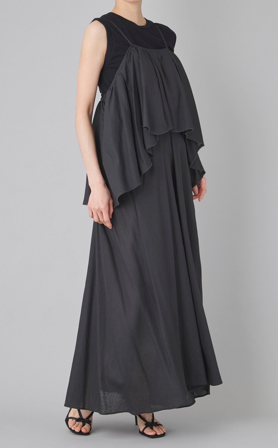 ラッフルキャミソールワンピース styling/｜ラッフルキャミソールワンピース