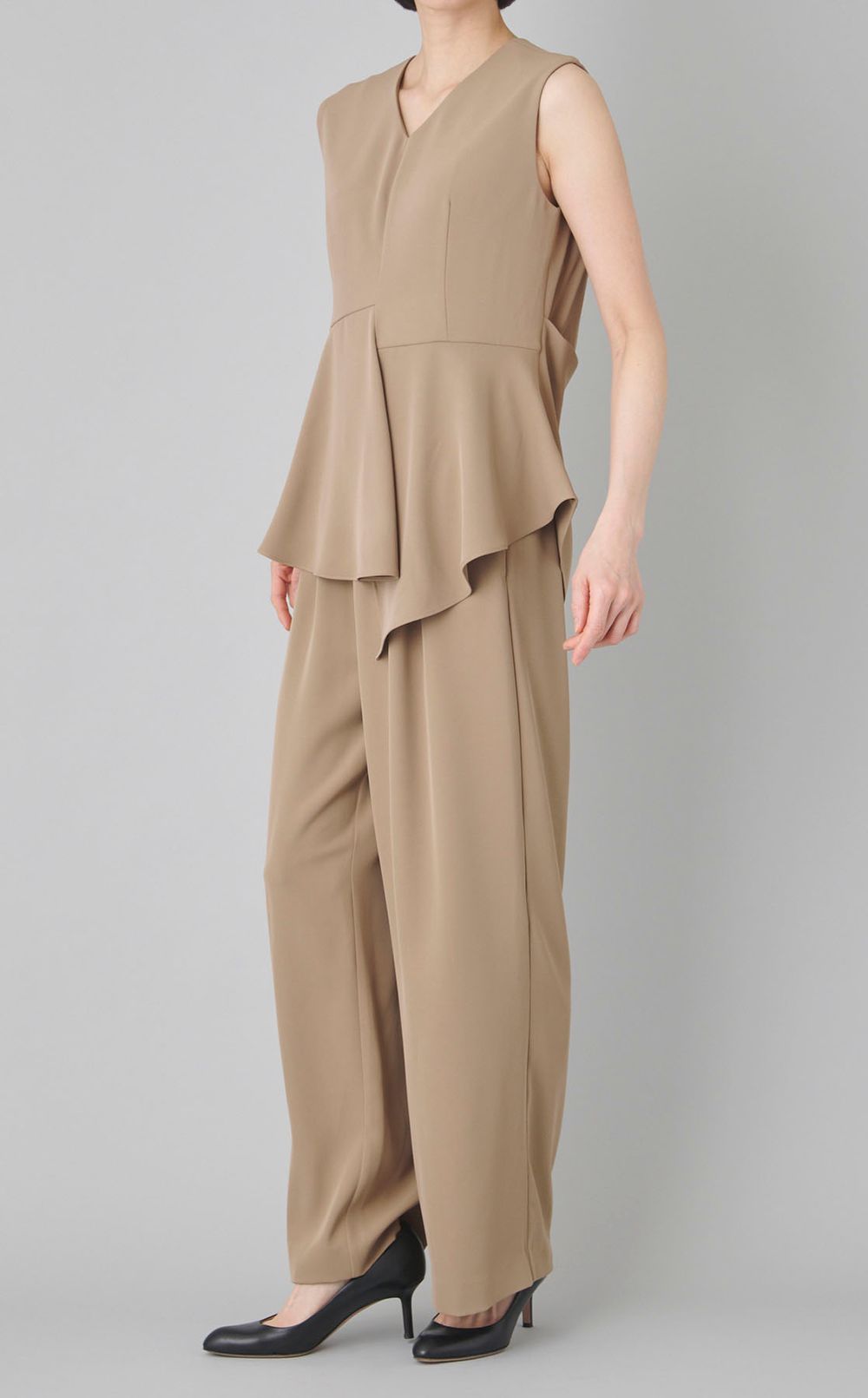 アシンメトリートップスセットパンツ