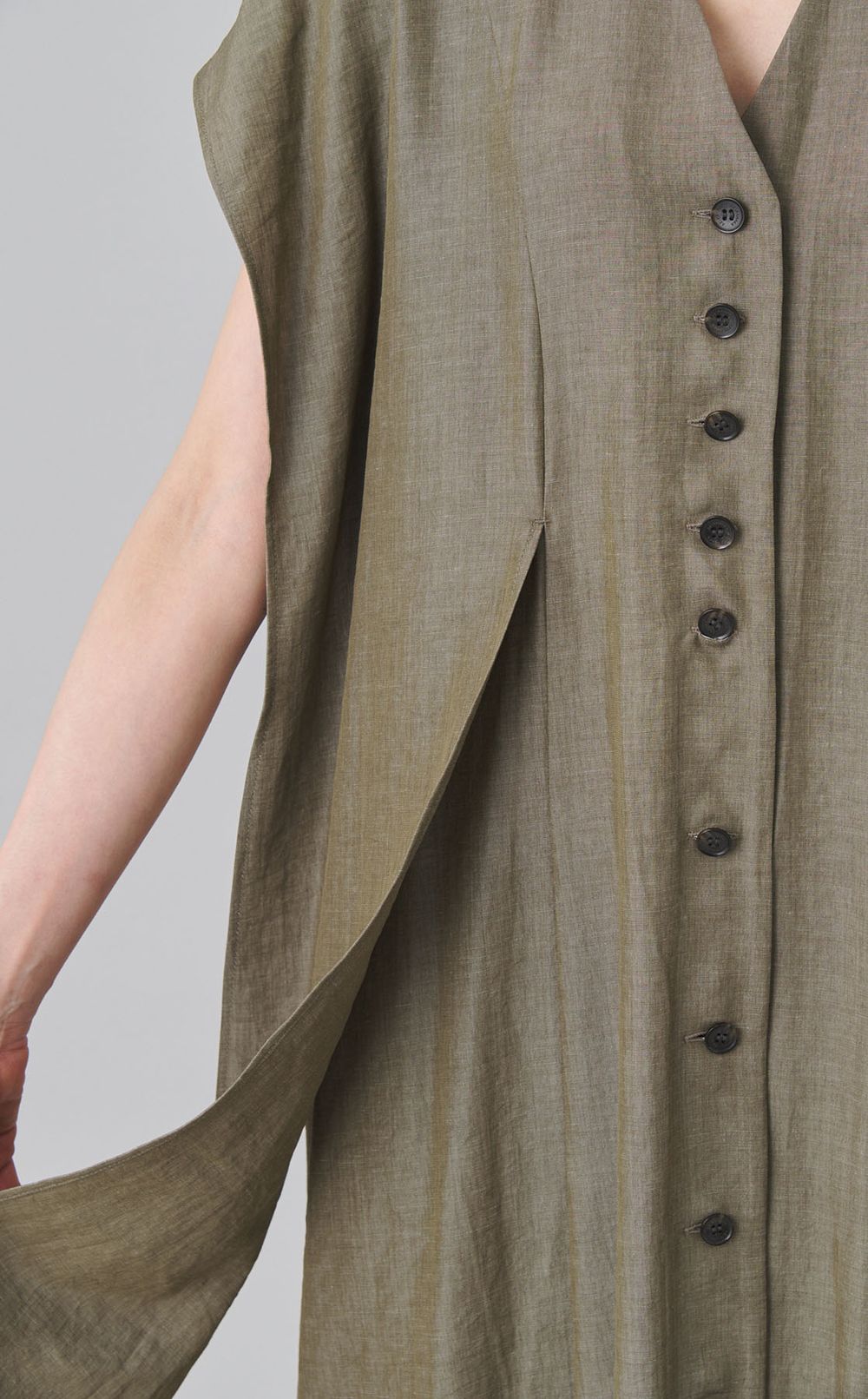 ノットパネルロングワンピース