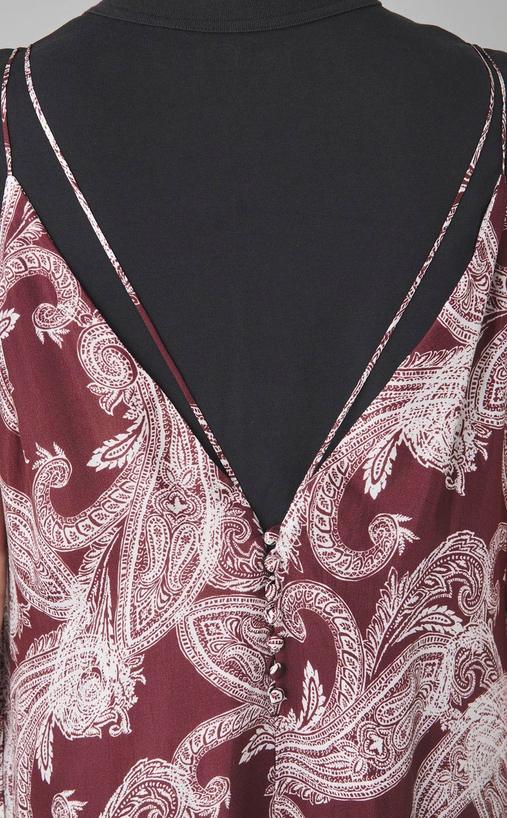 ペイズリープリントオールインワン