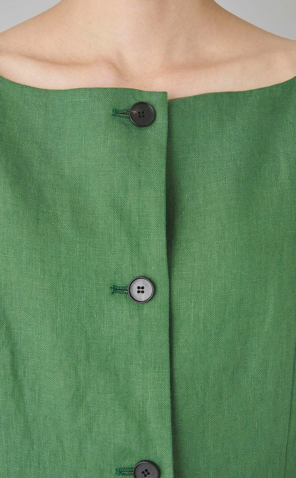 リネンオックスフォードブラウス