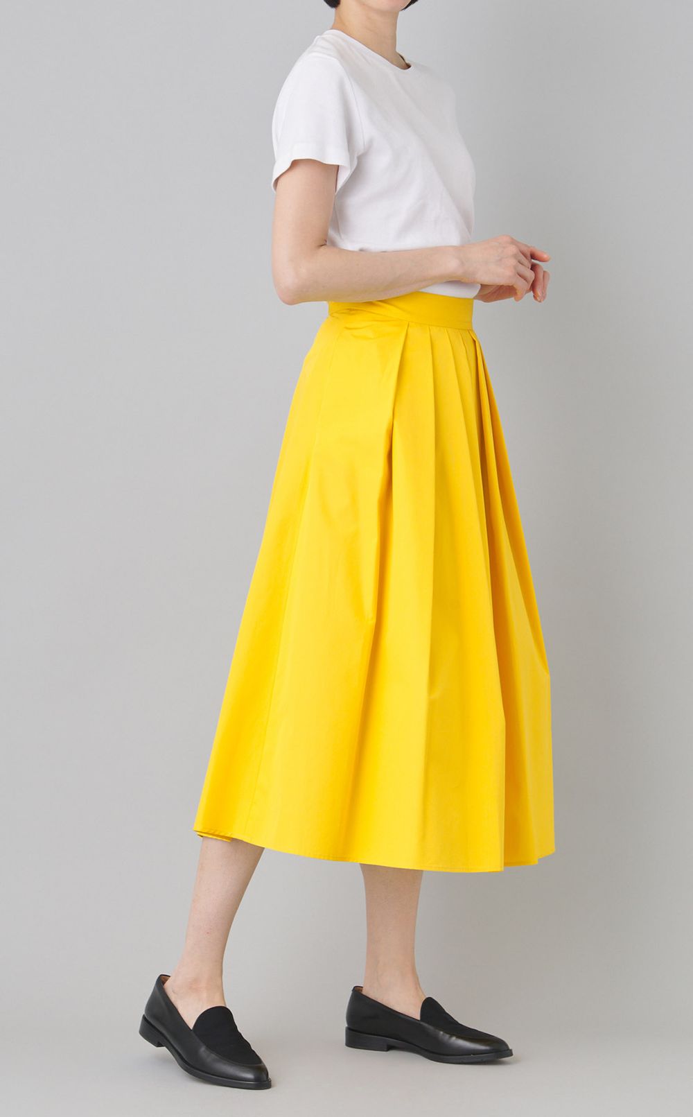 コットンポプリンタックスカート