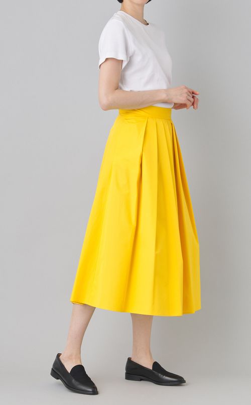 コットンポプリンタックスカート