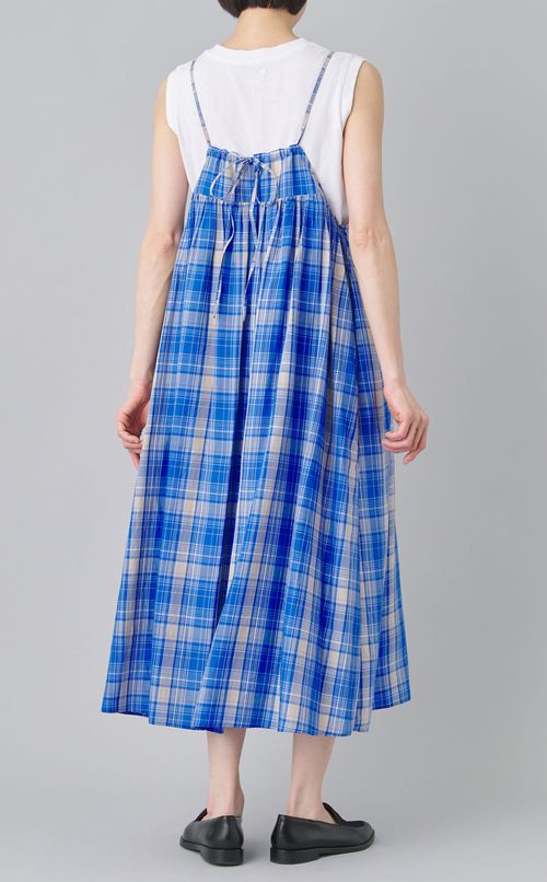 タータンチェックキャミソールワンピース