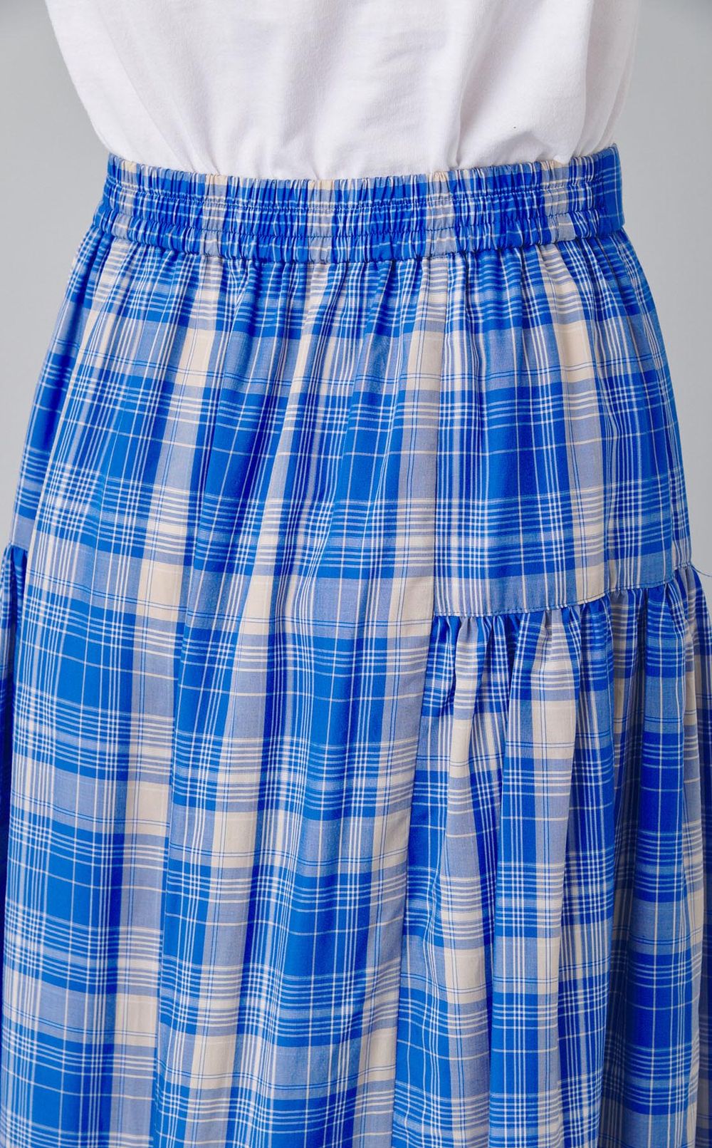 タータンチェックボリュームスカート