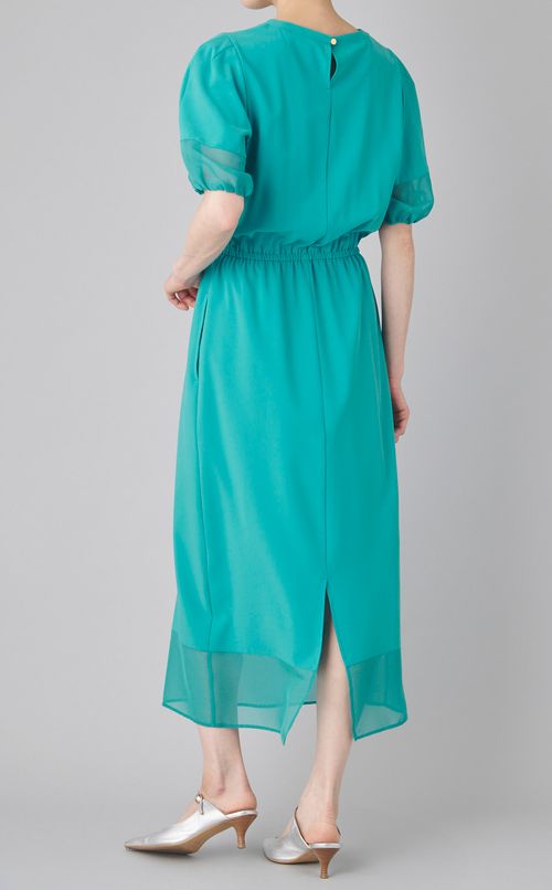 シアーコンビストレッチワンピース