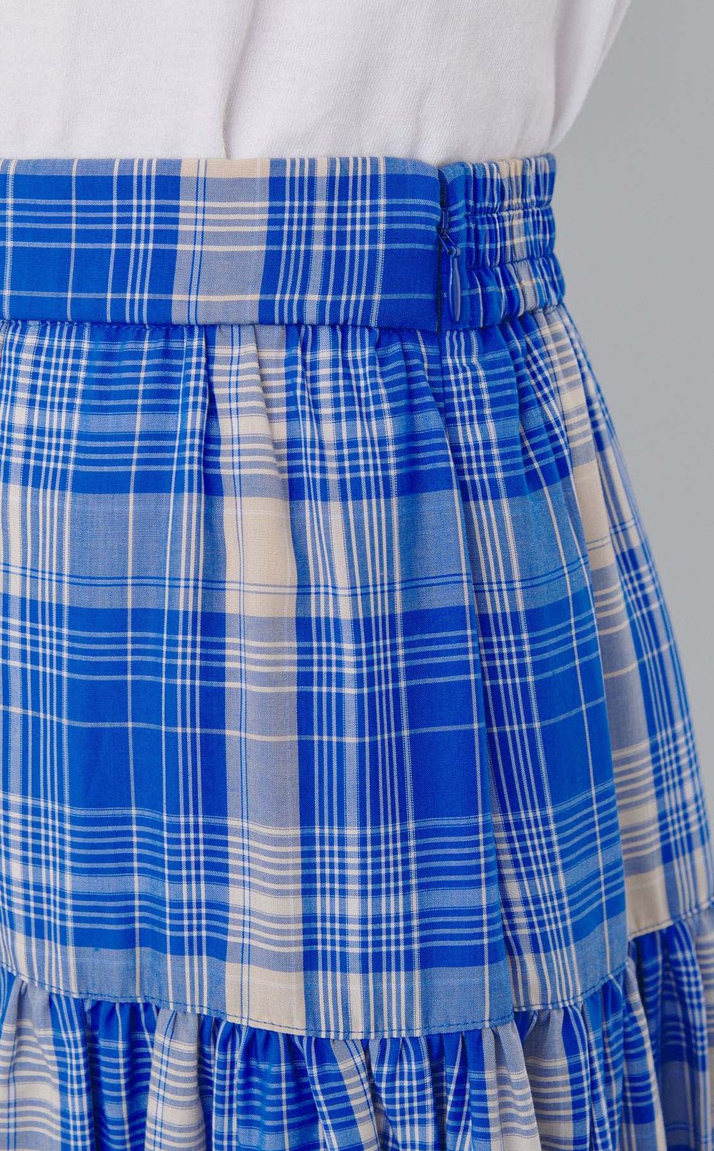 タータンチェックボリュームスカート