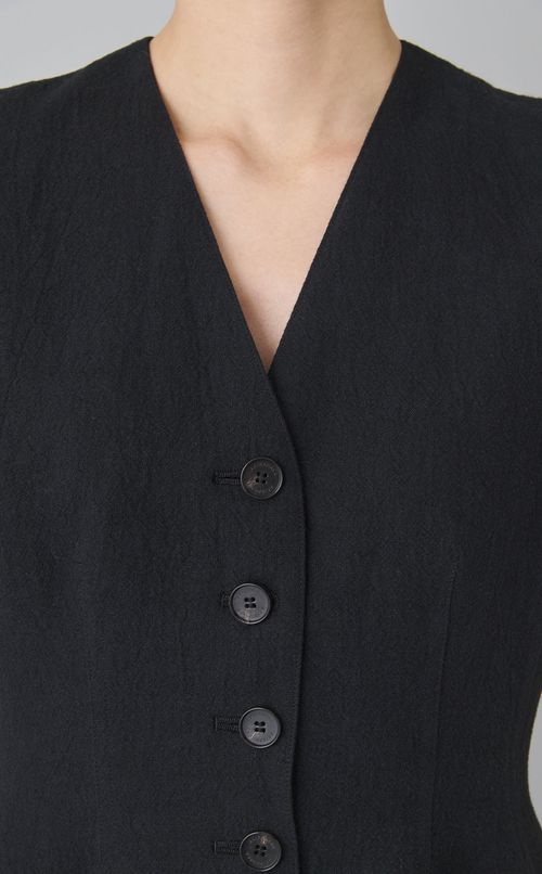 ノースリーブシェイプウエストワンピース