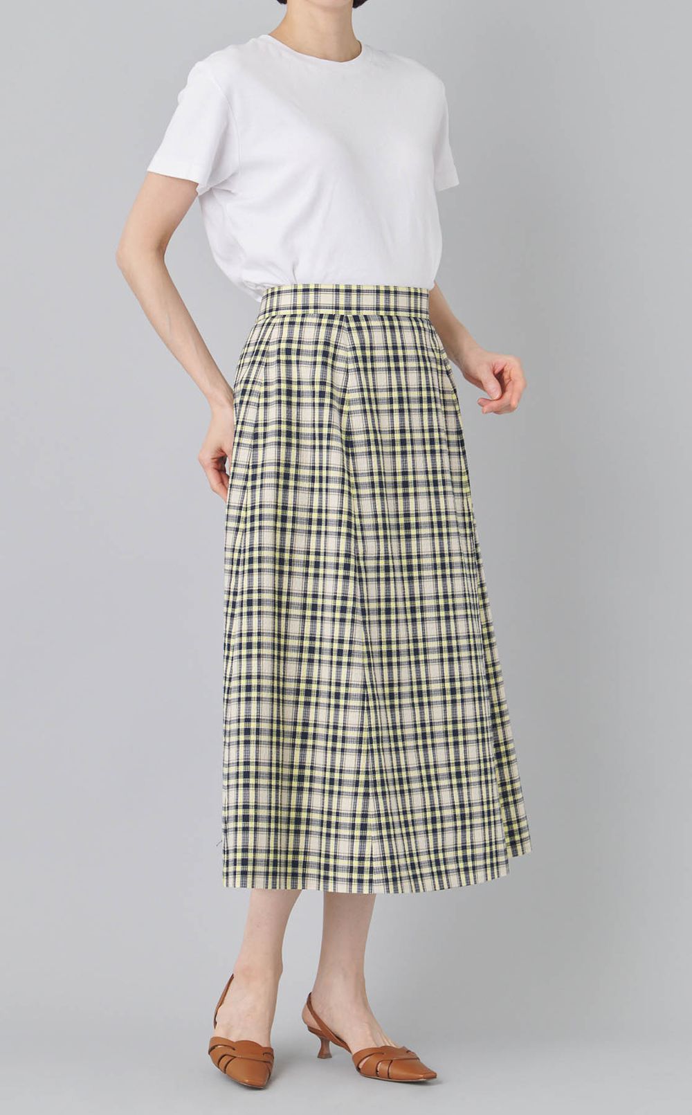 サッカーチェックルレアスカート