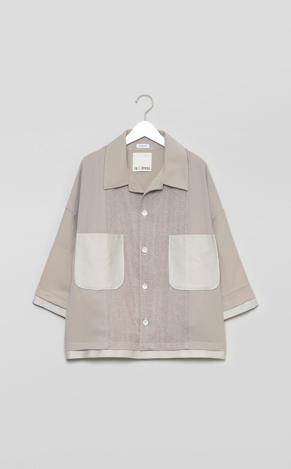 【reADdress】ハーフスリーブオーバーシャツ
