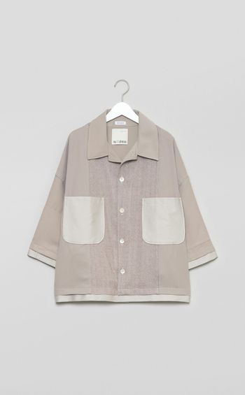 【reADdress】ハーフスリーブオーバーシャツ