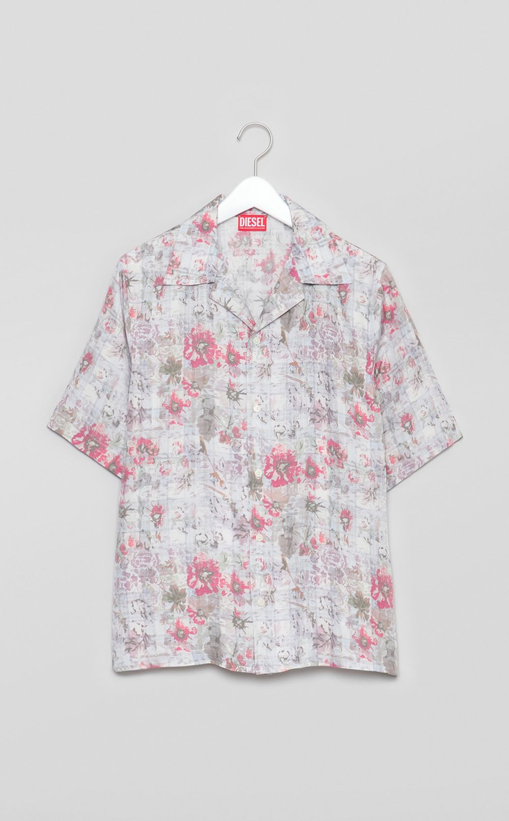 プリントツイルショートスリーブシャツ