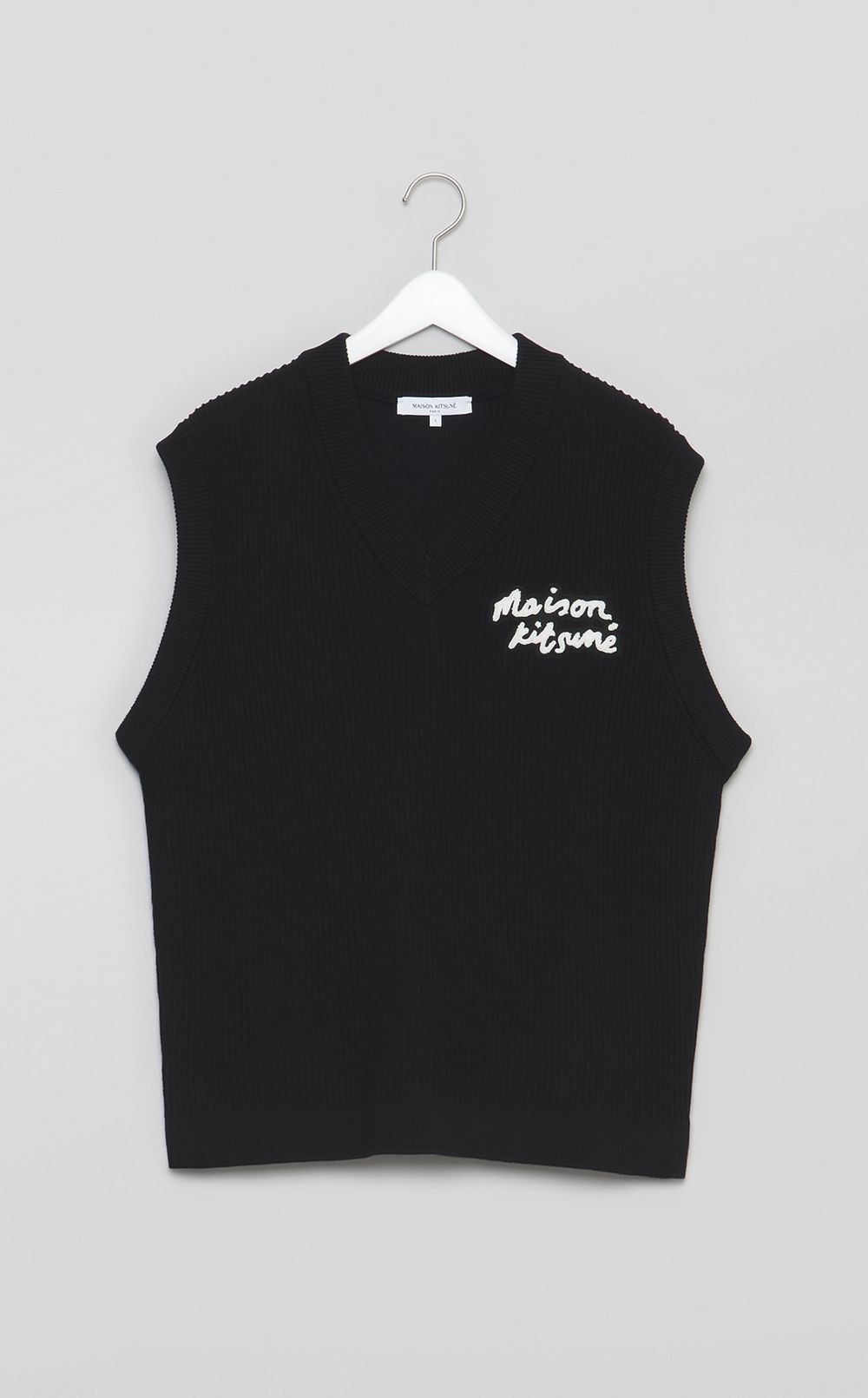 Vネックニットベスト