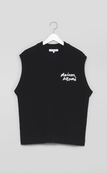 Vネックニットベスト