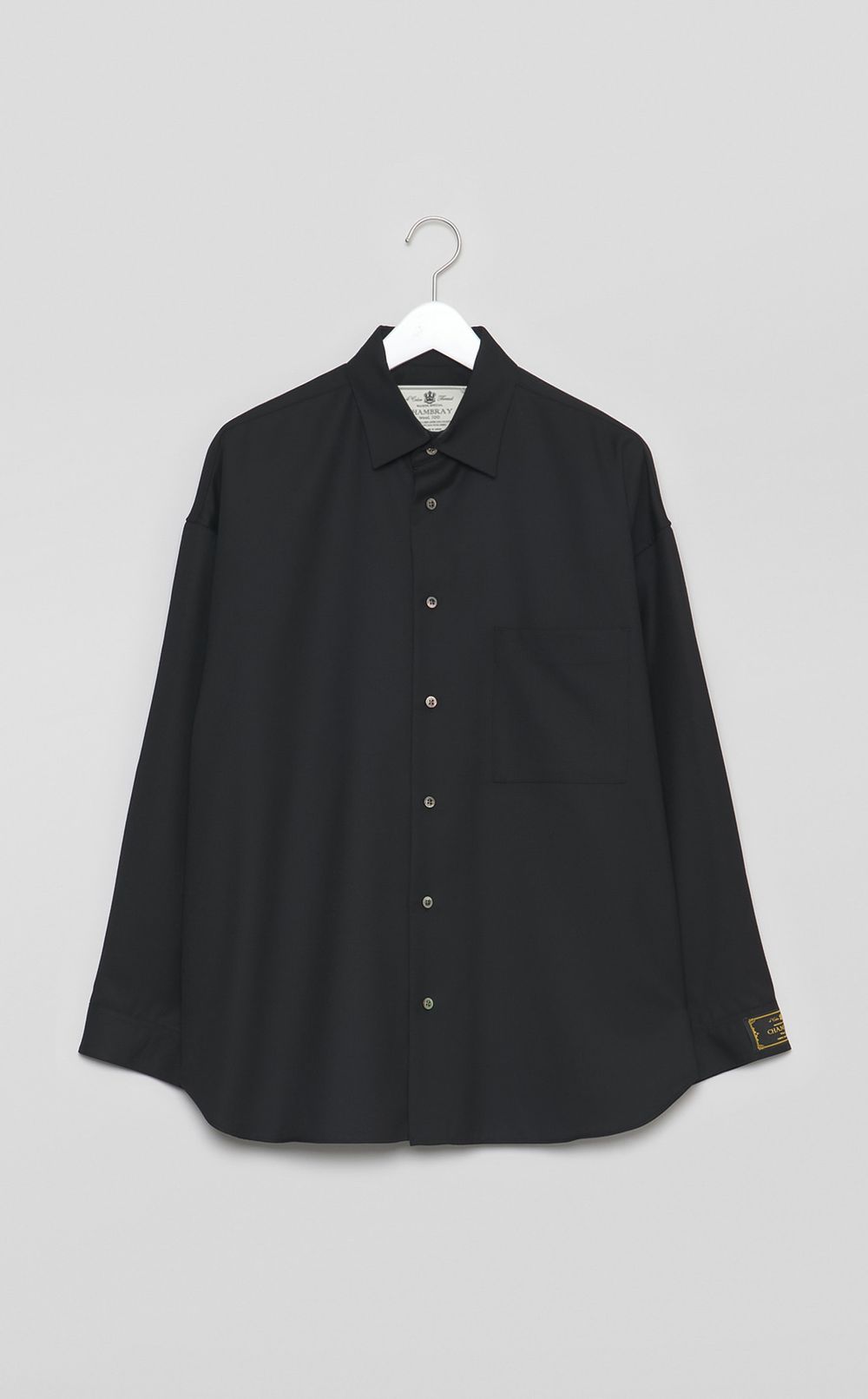 シャンブレーウールシャツ