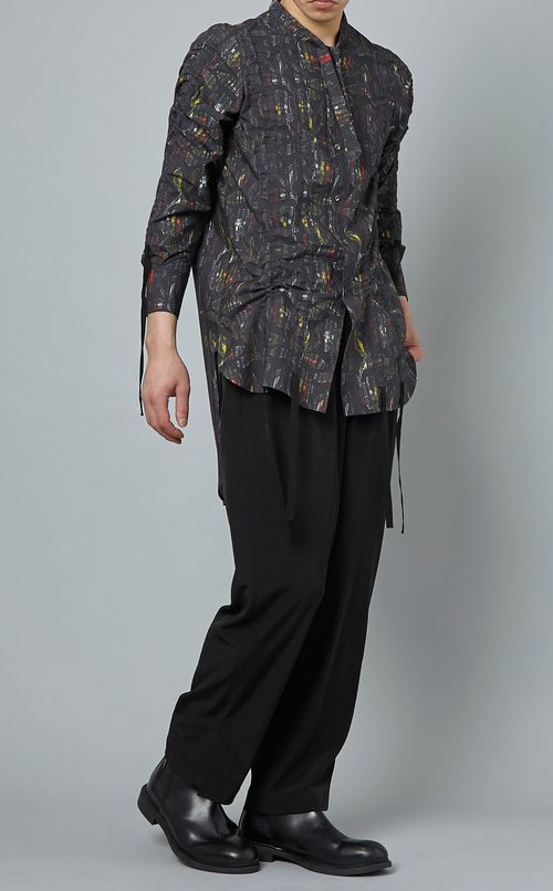 プリントロングシャツ