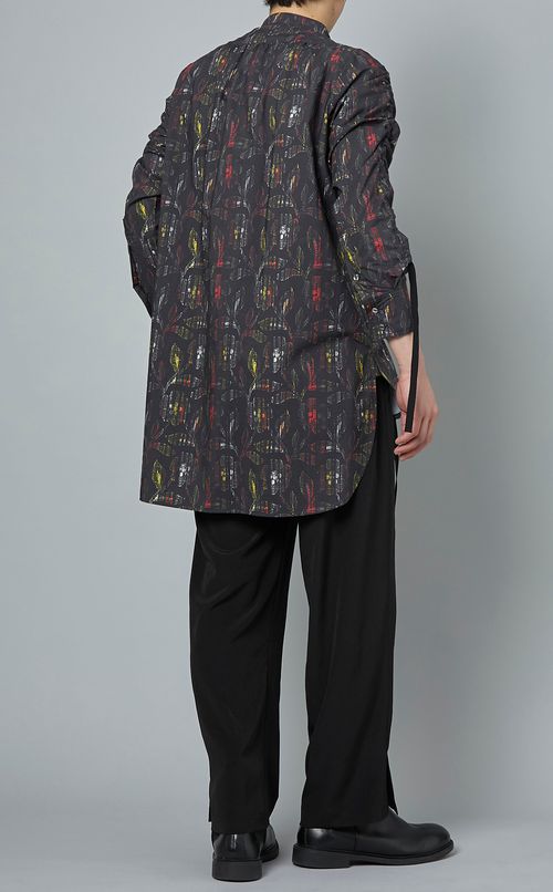 プリントロングシャツ