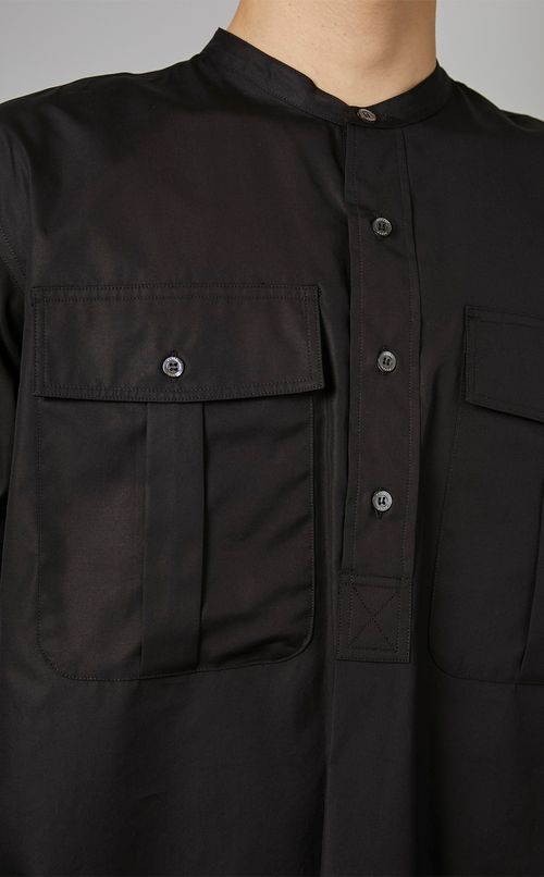 フロントポケットコットンシャツ