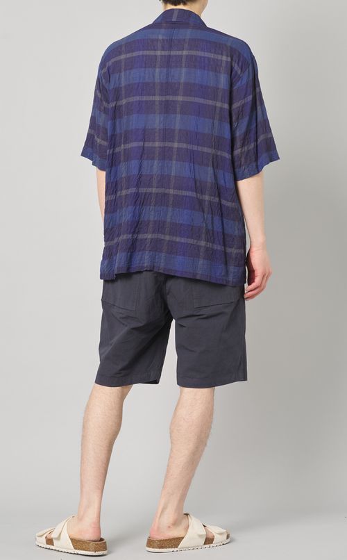 ハーフスリーブオープンカラーシャツ