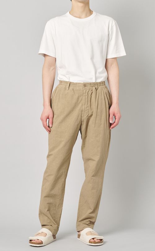 ウエストゴムテーパードパンツ