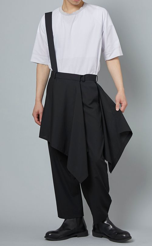 ドレープサロペットパンツ