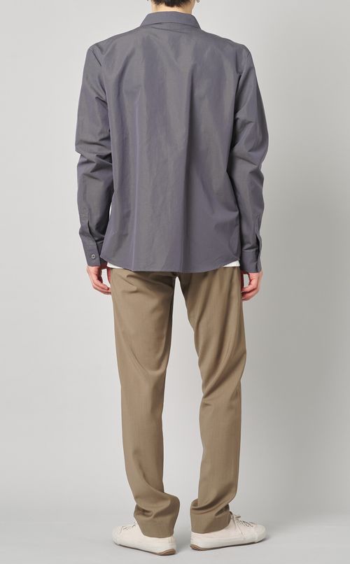 コットンリネンドレスシャツ