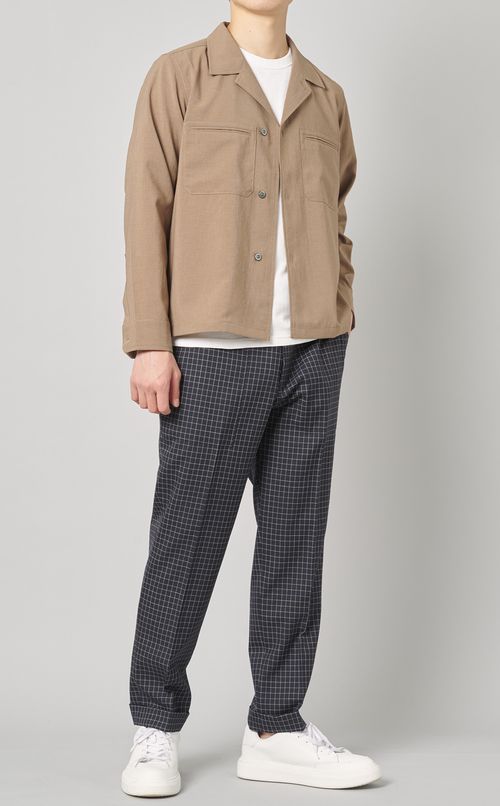 2パッチシャツブルゾン