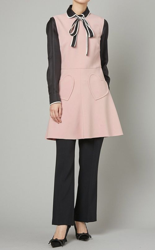 ハートポケットノースリーブミニドレス