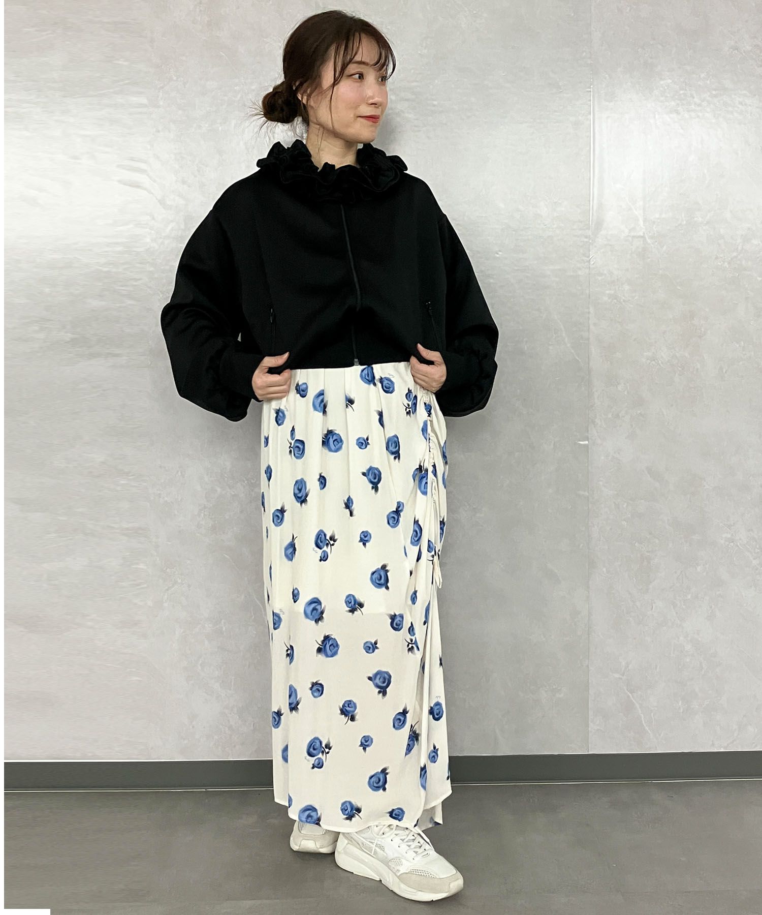 crinkle crinkle crinkle｜フリルカラートラックジャケット