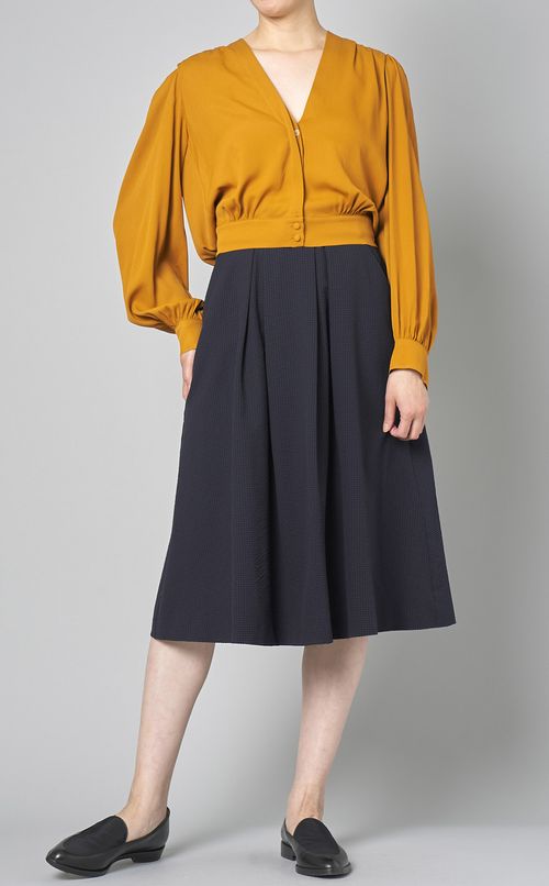 ベルト付サッカーチェックスカート