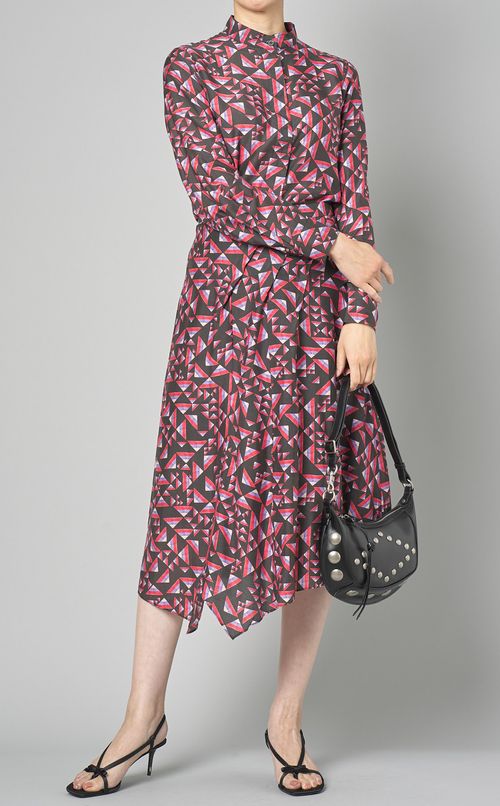 グラフィックプリントフレアスカート