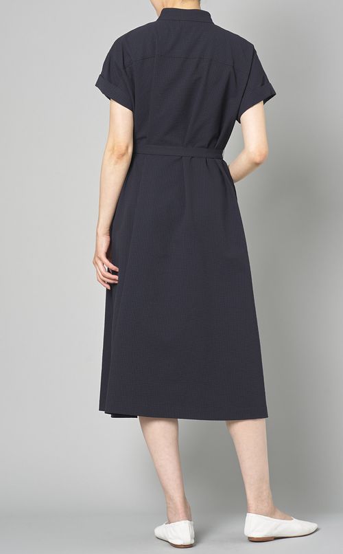 サッカーチェックシャツワンピース