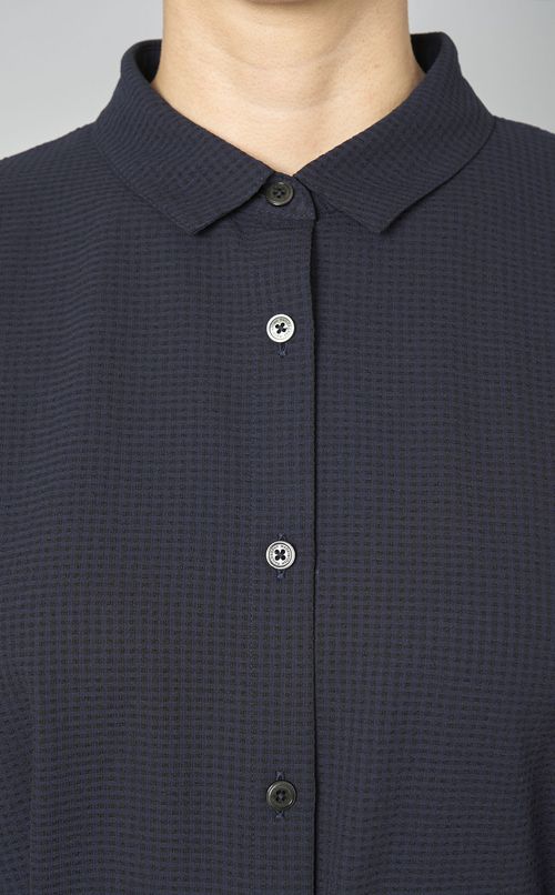 サッカーチェックシャツワンピース